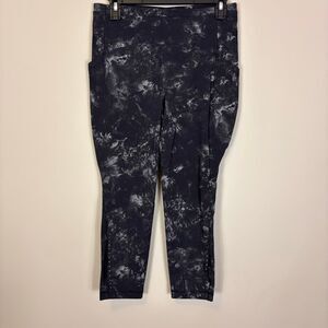 Lululemon Women's Swift Speed High Rise Crop Aquila Black Multi 8
